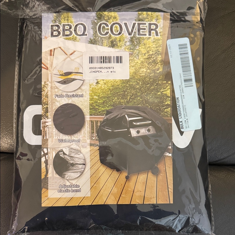 Black BBQ Grill Cover